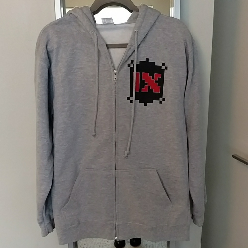 Men's heather gray, sweatshirt/hoodie