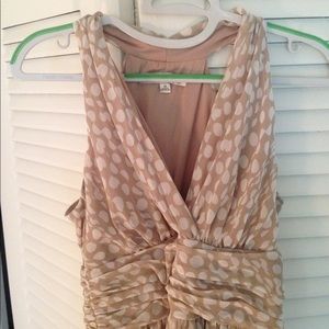 Beautiful Nude polka-dot dress!
