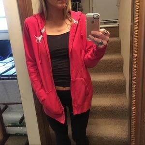 Victorias Secret ‘LOVE PINK’ Red Hoodie Sweatshirt