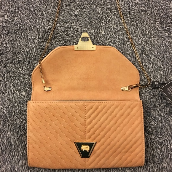 NWT | Cute clutch | crossbody | tan/orange - Picture 7 of 8