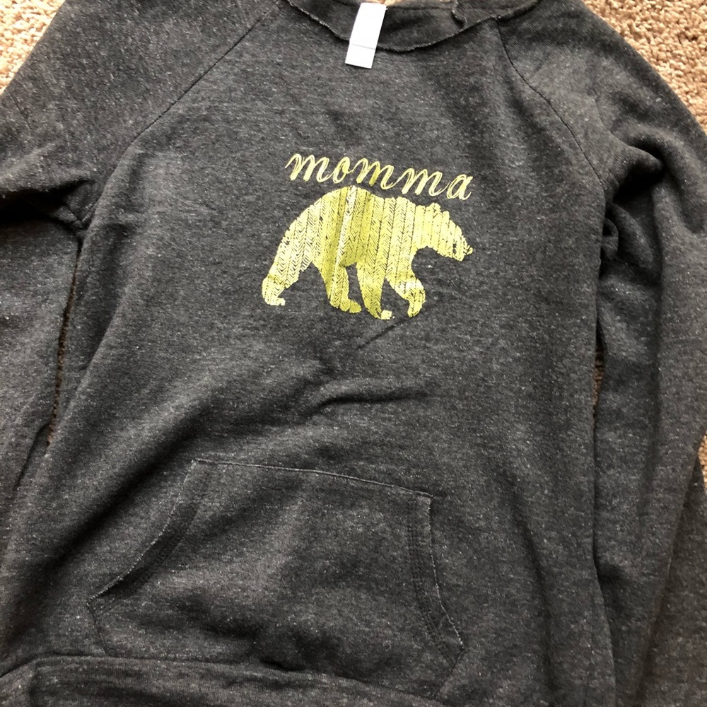 Medium Momma Bear Grey Sweatshirt