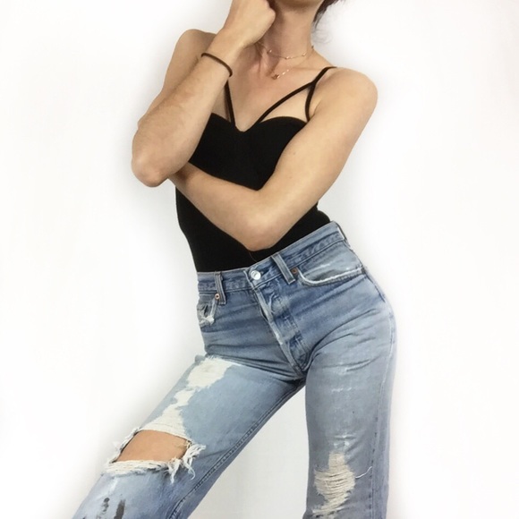 SOLD🌸Vtg 501 Light Wash Distressed Levi’s 27🌸 - Picture 3 of 8