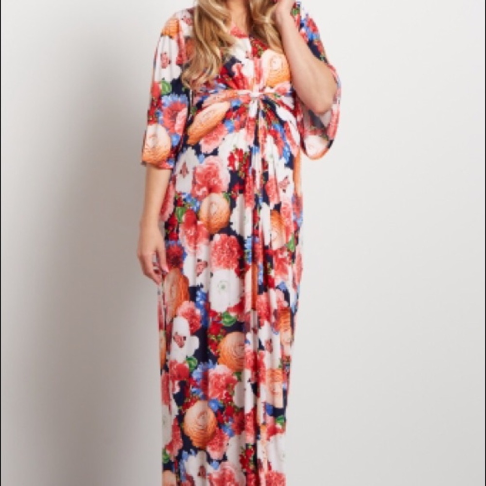 Pinkblush maternity Long floral dress