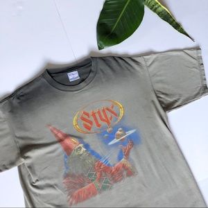 Styx Man of Miacles 2002 band tee🔥