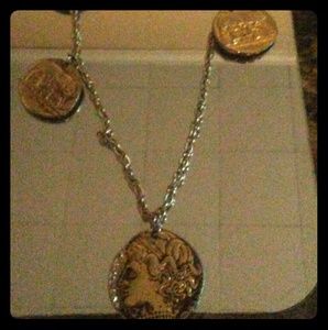 Gold medallions necklace