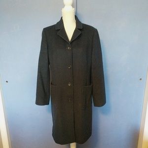J. Crew Long Winter Peacoat Size M Navy