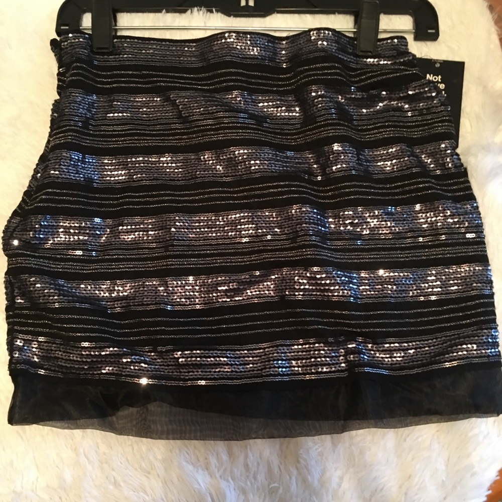 Express skirt.  With hem ruffle