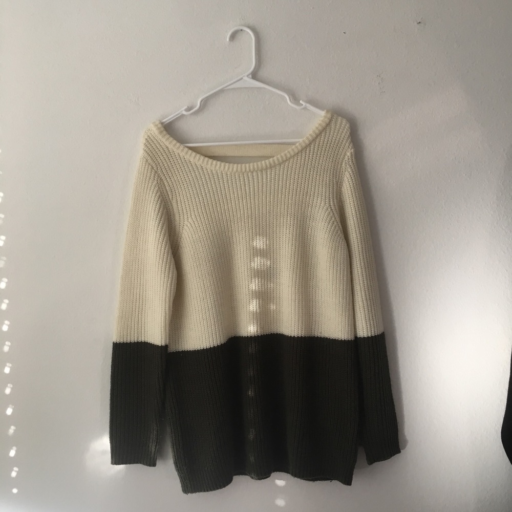 TOBI Sweater Dress w Open Back