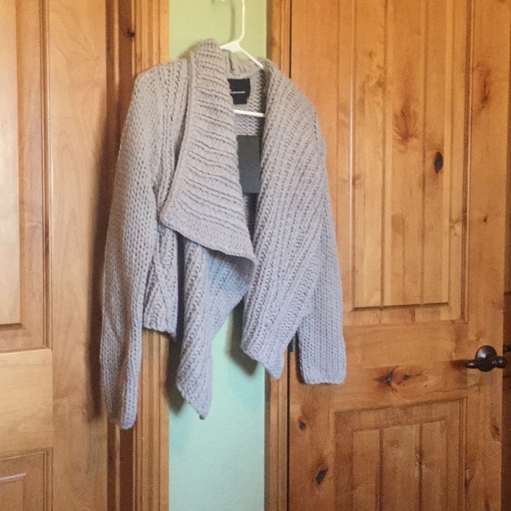 gray comfy sweater