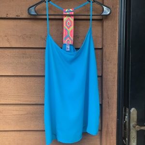 Electric Blue Racerback Tank