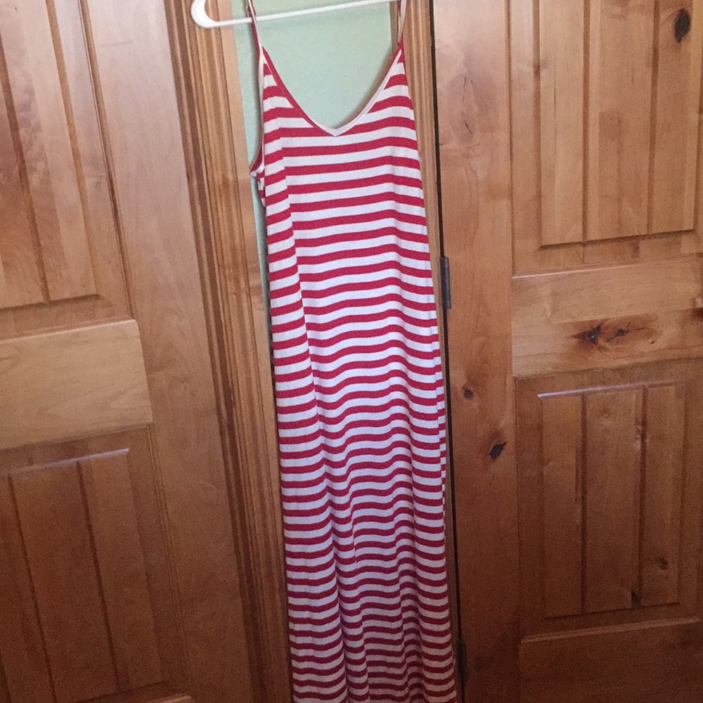 striped maxi