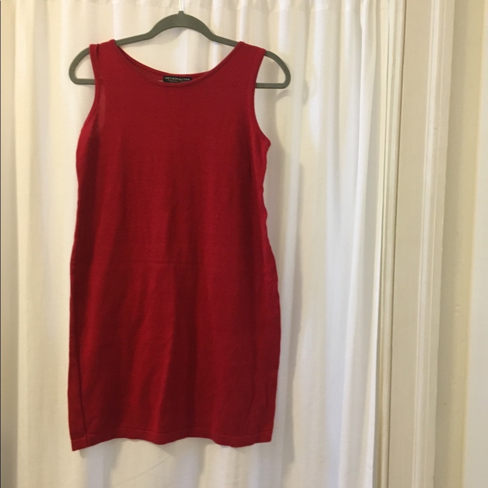 Red Knit Minidress