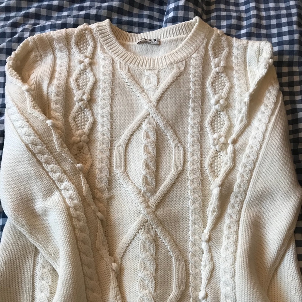 Miu Miu sweater size 40 like new worn once