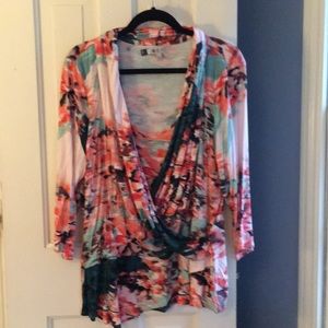 3/4 Sleeve draped top