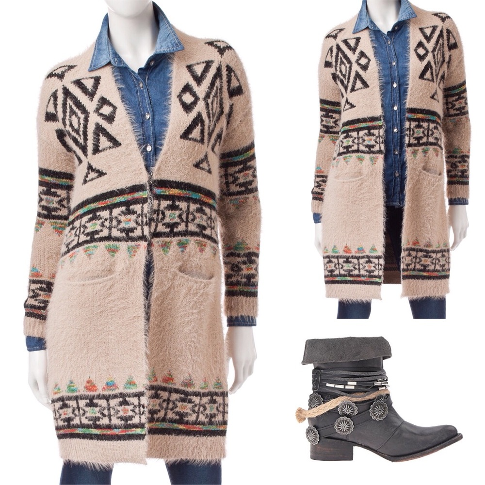 TRIBAL | Knit Cardigan - Picture 3 of 4