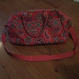 Coral Paisley Medium Vera Bradley Duffel