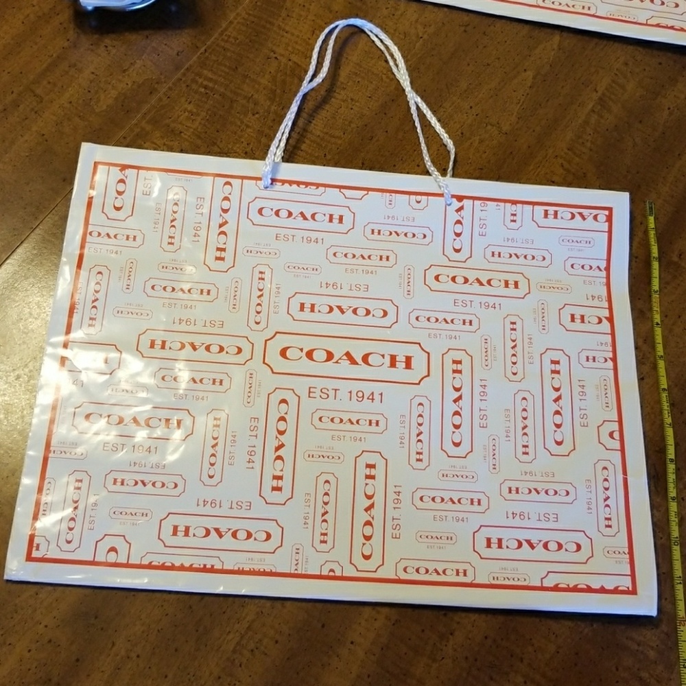 Coach gift bags.