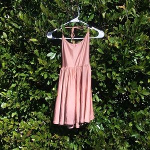 Peach pixie dress-- American Apparel