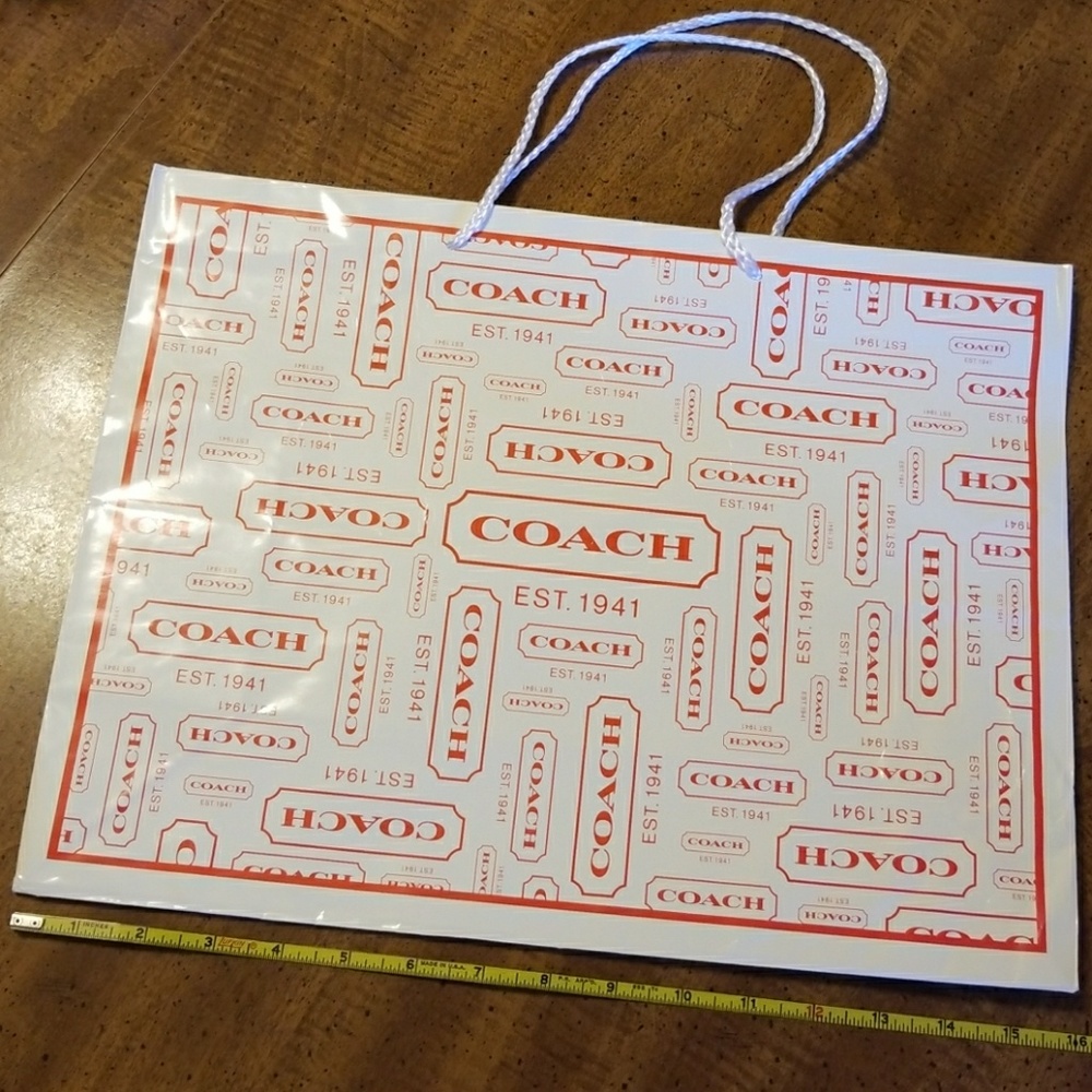 Coach gift bag.