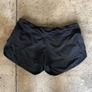 Lulu running shorts black size 8 great condition