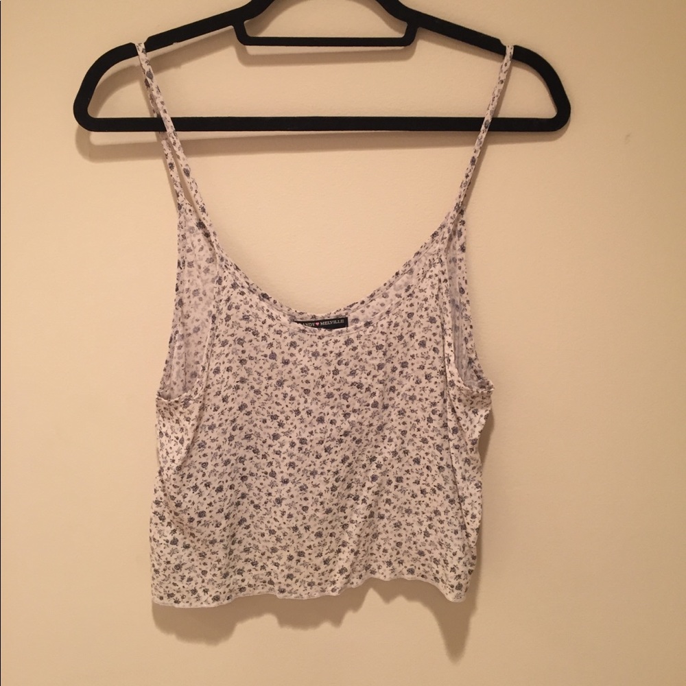 Brandy Melville Floral Cropped Tank