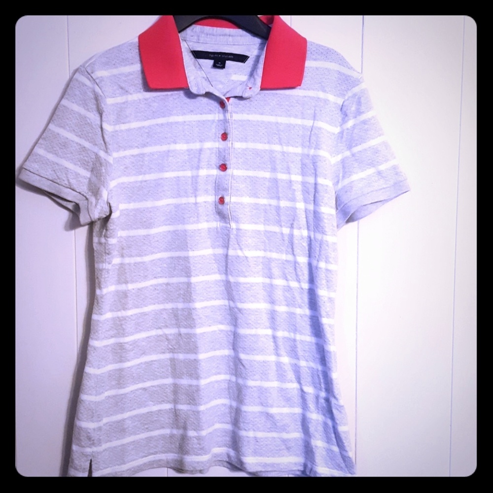 Tommy Hilfiger half button down polo shirt