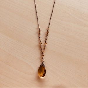 Amber Pendant Necklace