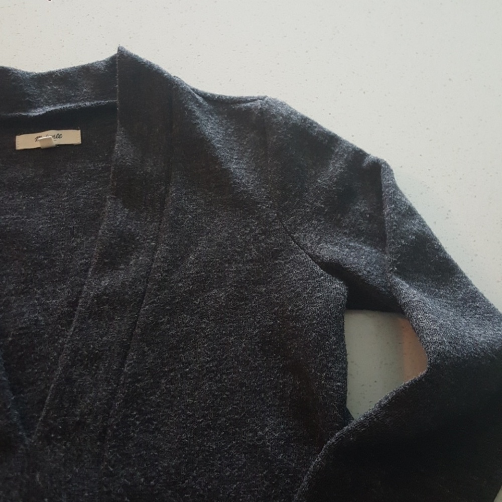 SALE🎉MADEWELL || Charcoal Deep V-neck Sweater