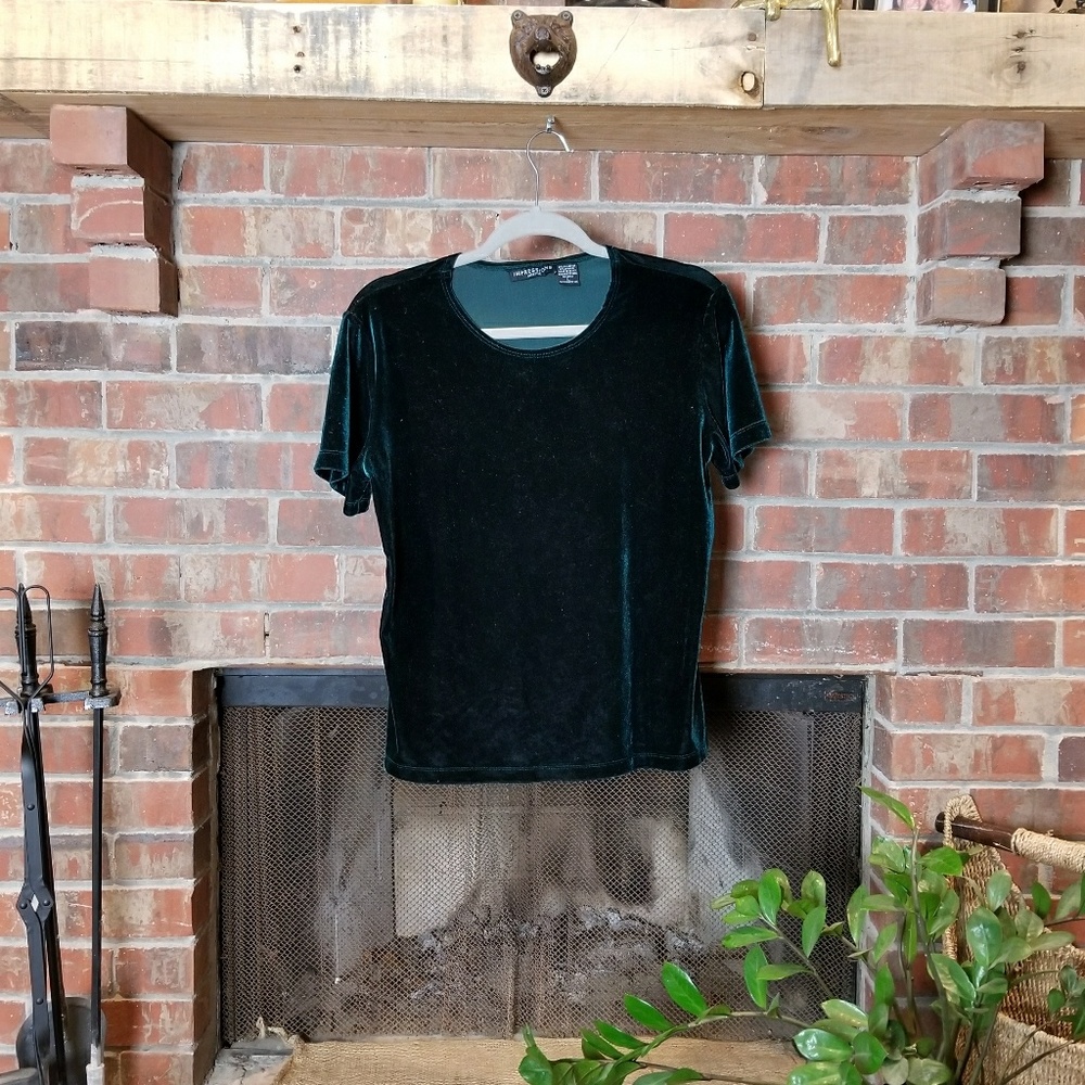 VTG Green Velvet Top (still soft)