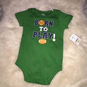 12m Born to Play Onesie