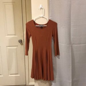 F21 Apricot Lacey Dress