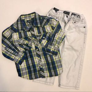 💎New Item💎 2T - Button Up Shirt & Jeans Set