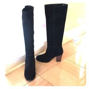 Cole Haan Black Suede Boots 6B