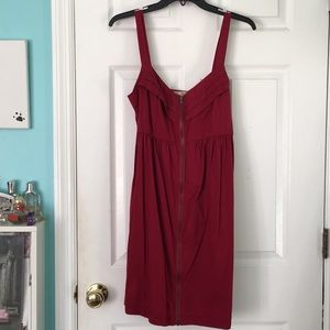 Red cotton dress