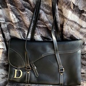Medium black Christian Dior purse