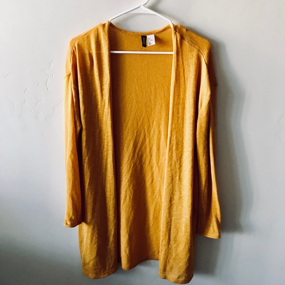 Cotton-on mustard yellow cardigan