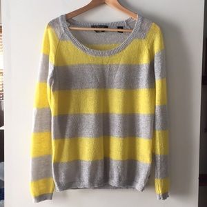 Maison Scotch yellow/gray sweater