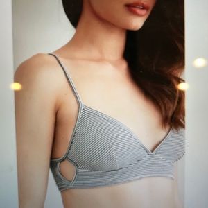 forever 21 striped knit bralette