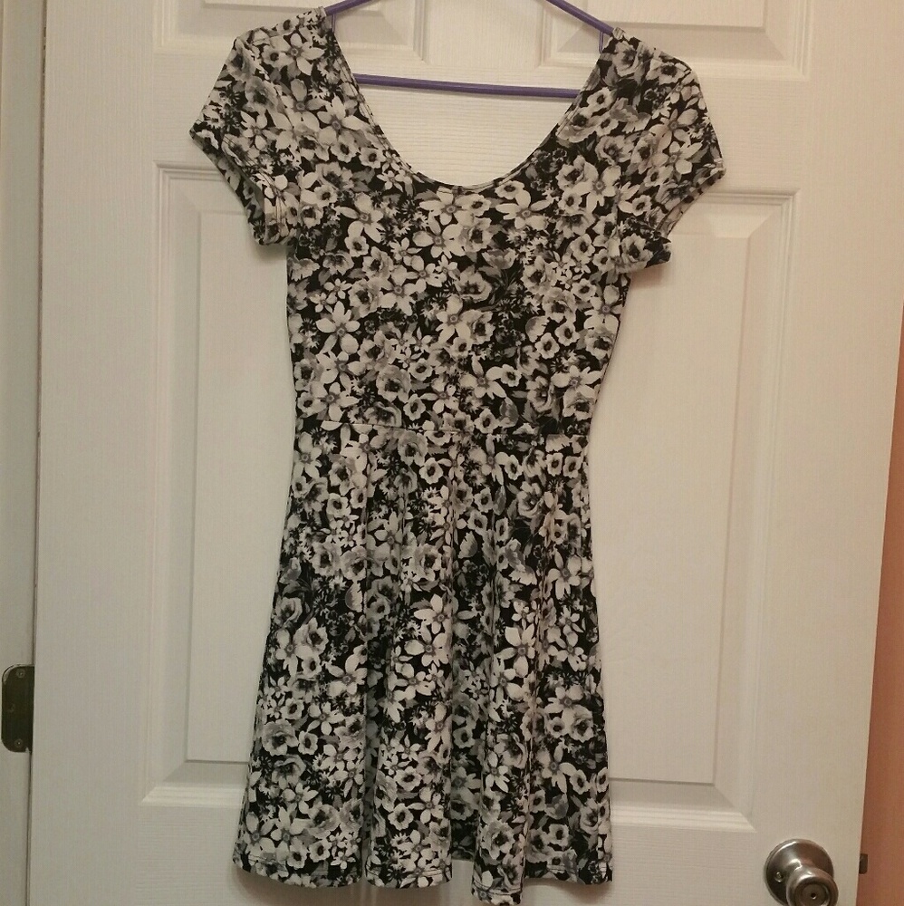 Planet Gold fit and flare skater dress