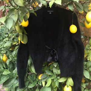 Banana Republic Fuzzy Sweater w/ bow tie