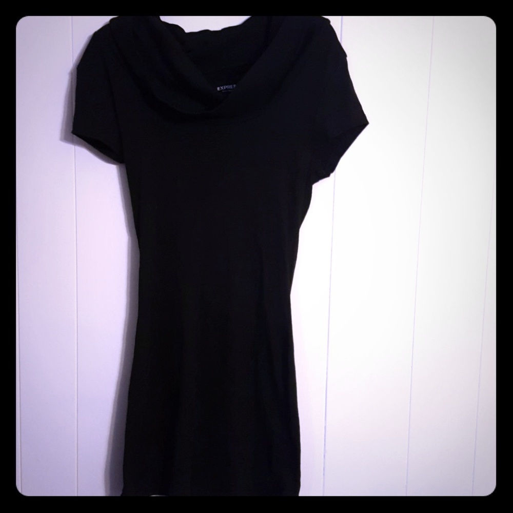 Express sexy basics little black dress slim fit