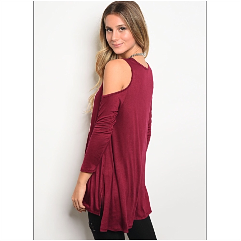 Amazing BOSS BABE HiLo Flowy Tunic Top SM - Picture 4 of 5
