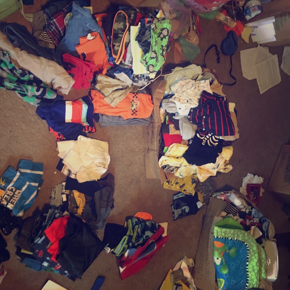 Baby clothes.