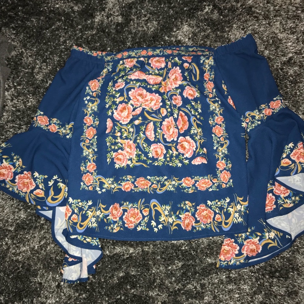 Off the shoulder floral top