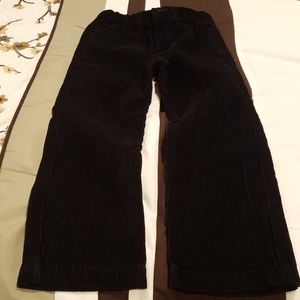 Chaps black corduroy boys pants 4T EUC