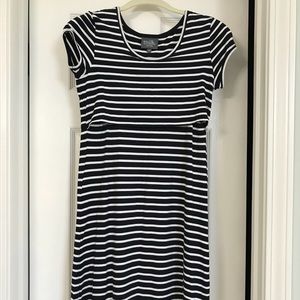 Milk nursingwear Navy and white nursing dress