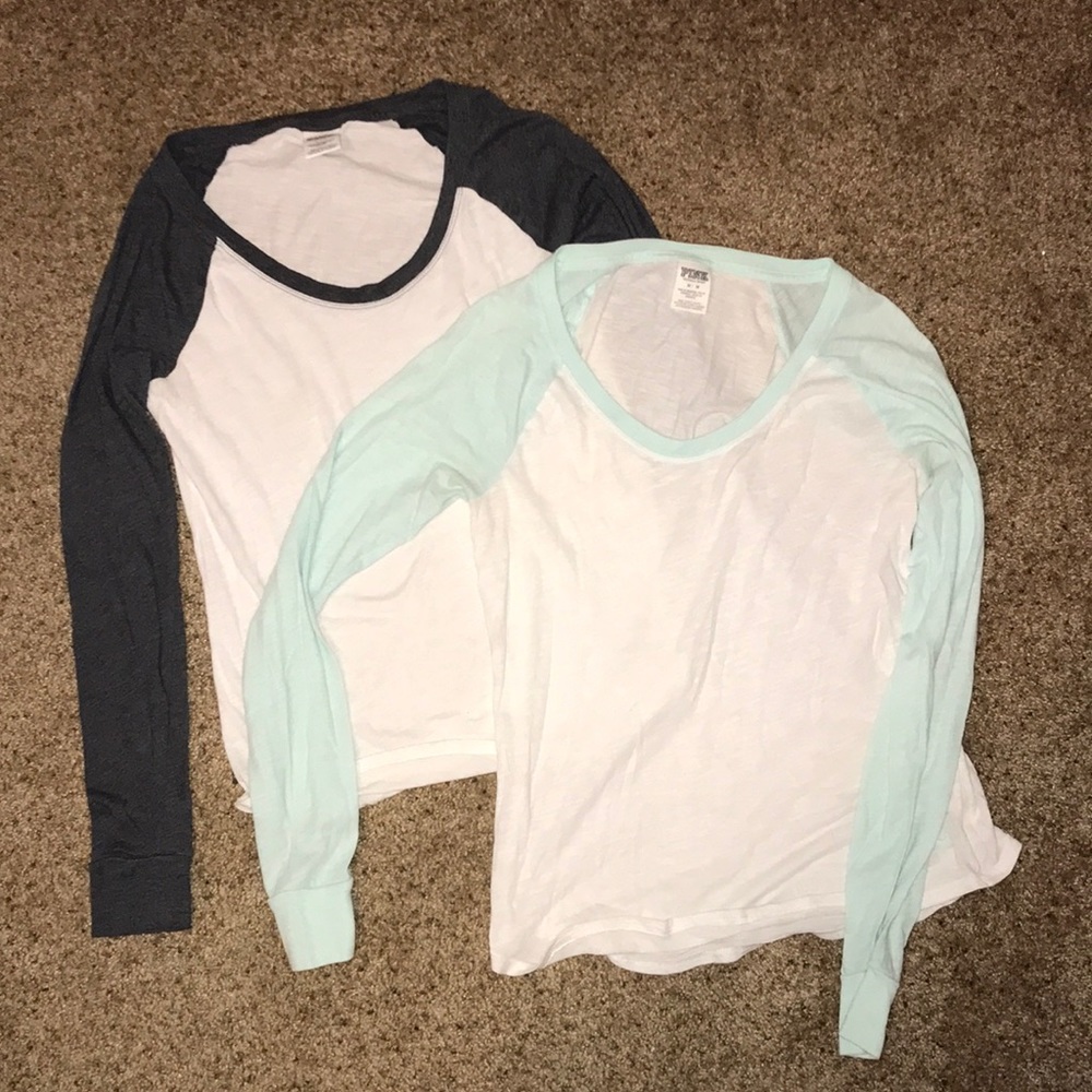 PINK long sleeve tees bundle