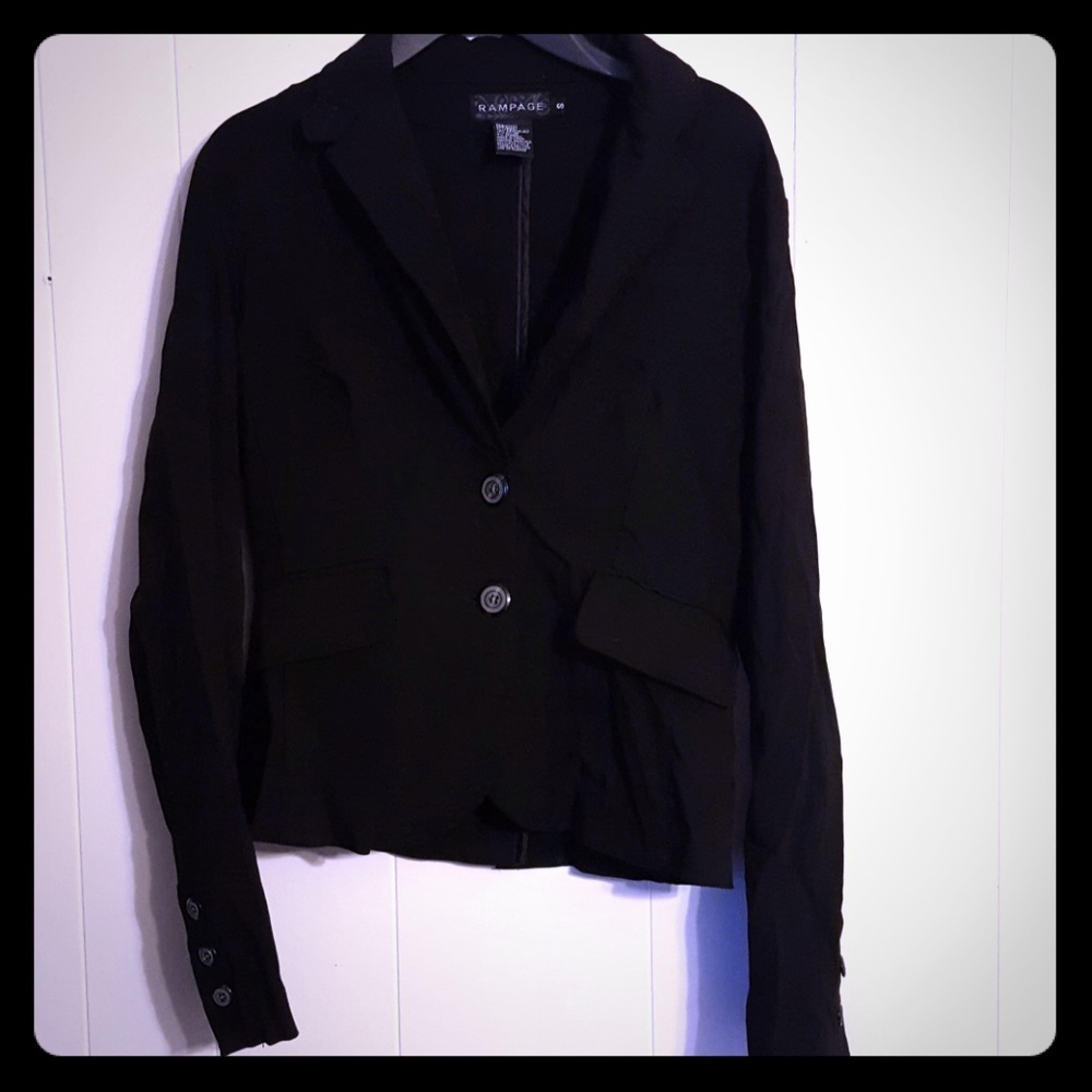Rampage suit jacket blazer sm black