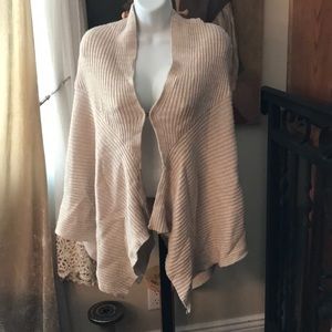 Free People knit sweater cape S