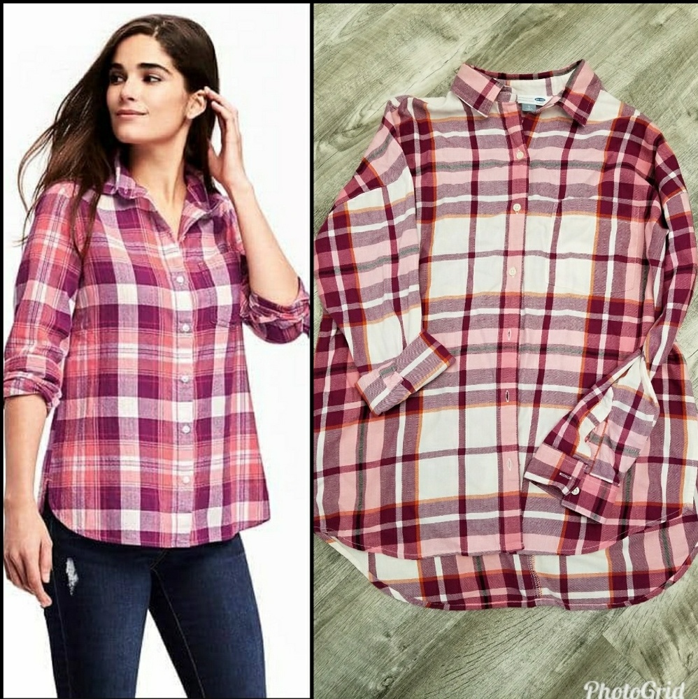 🚫SOLD🚫Boyfriend Plaid Flannel Shirt